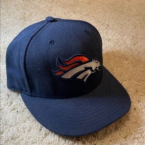 VINTAGE DENVER BRONCO NEW ERA FITTED HAT CAP SZ 7 1/4 ELWAY NIX